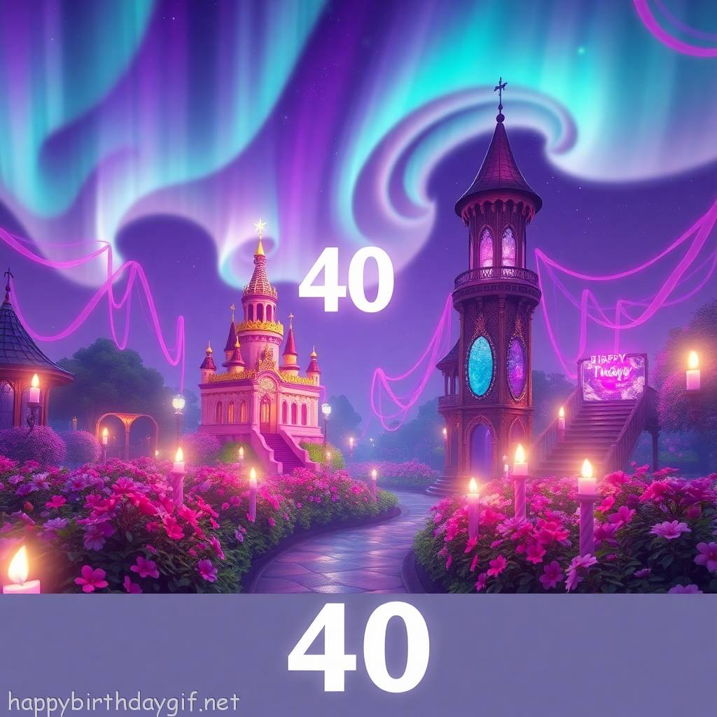 40th Occasions & Themes Milestone Ages concept art Style Floating Garden