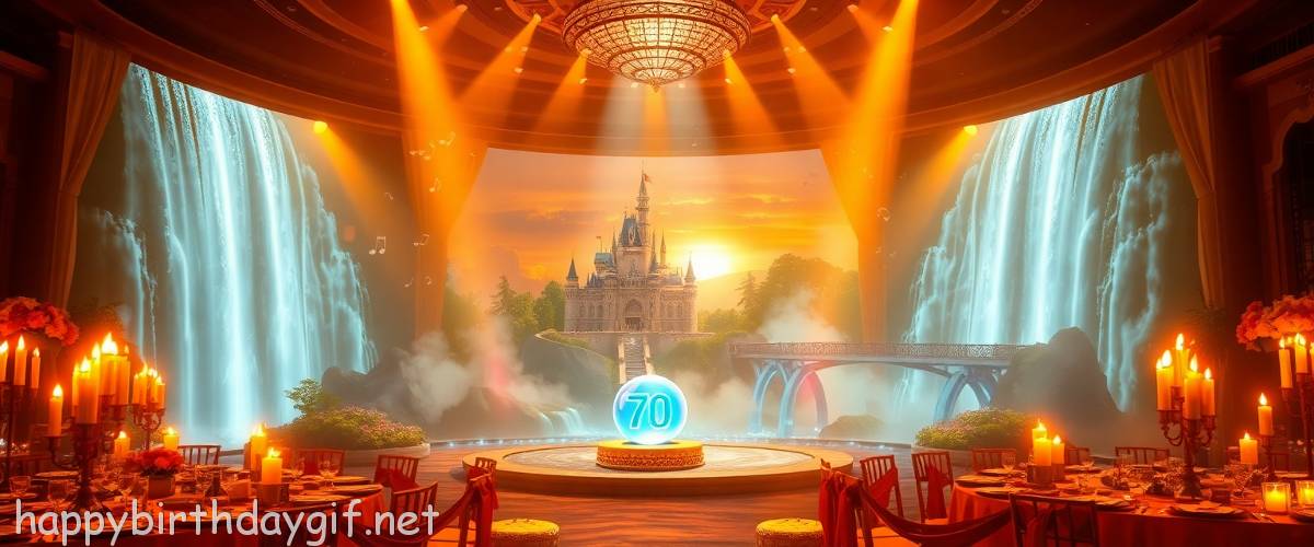 70th Occasions & Themes Milestone Ages digital art Style Waterfall