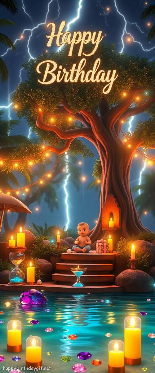 Baby People Age Groups 3D render Style Forest