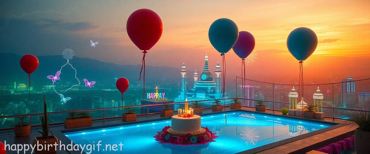 Balloons Celebrations Party Elements cinematic Style Desert