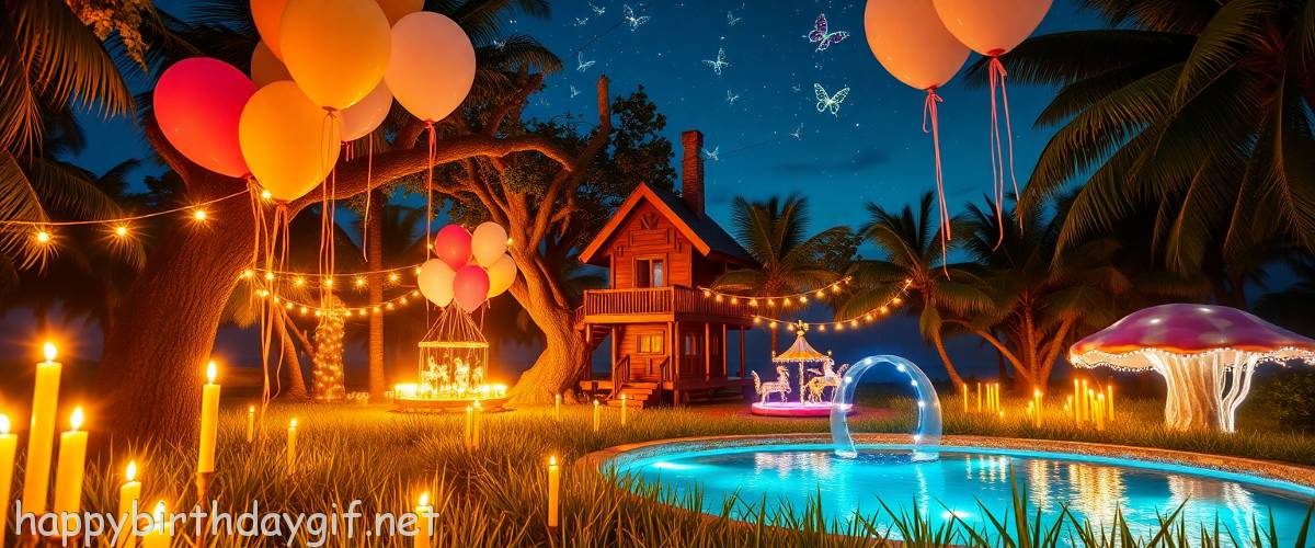 Balloons Celebrations Party Elements surreal Style Grassland