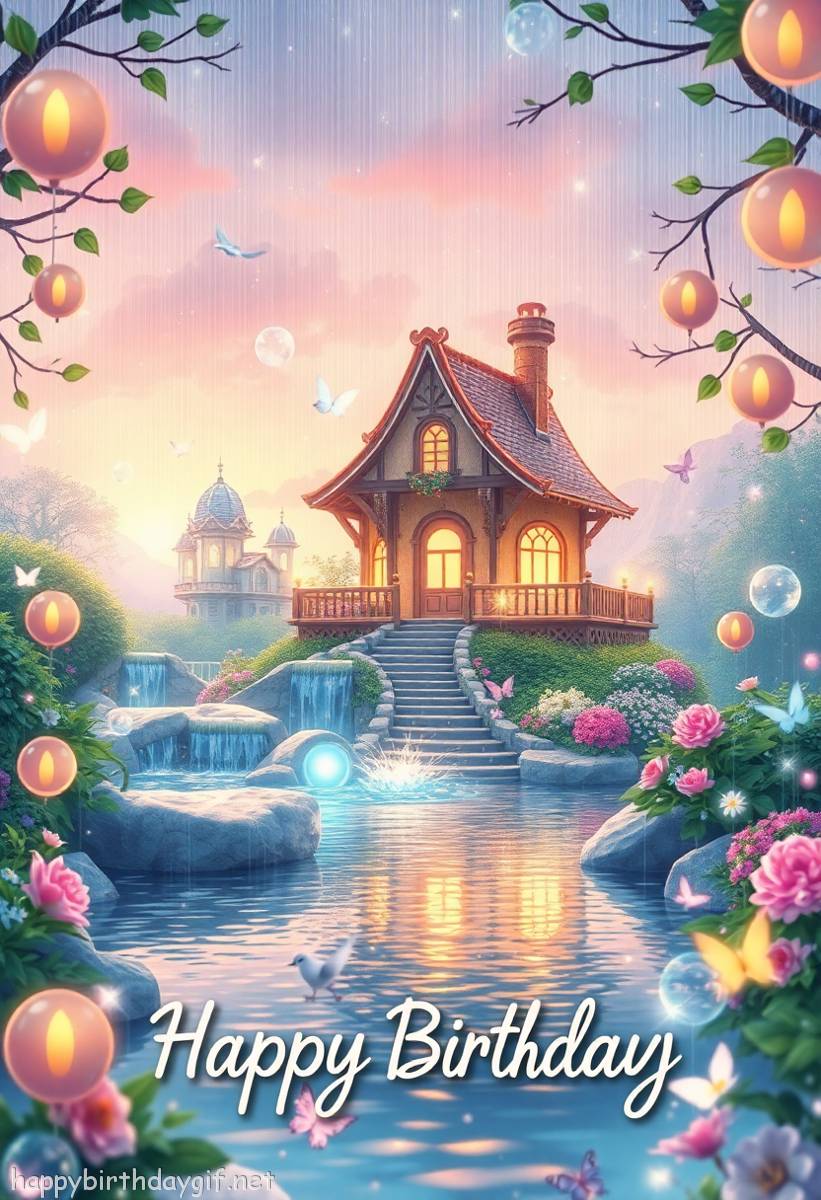 Birds Visual Elements Nature studio ghibli inspired Style Garden