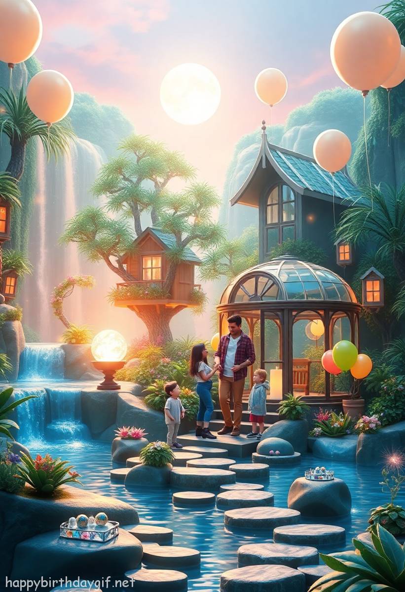 Brother Family & Relations Immediate Family 3D render Style Waterfall