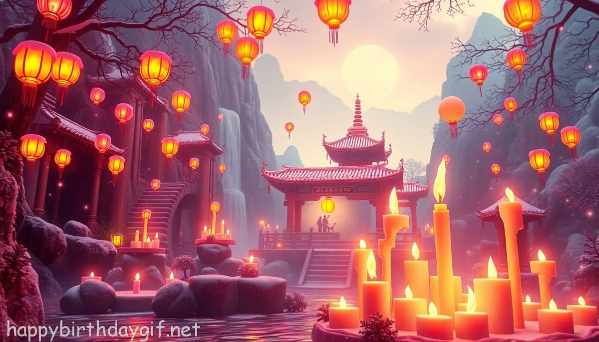 Candles Celebrations Party Elements 3D render Style Waterfall