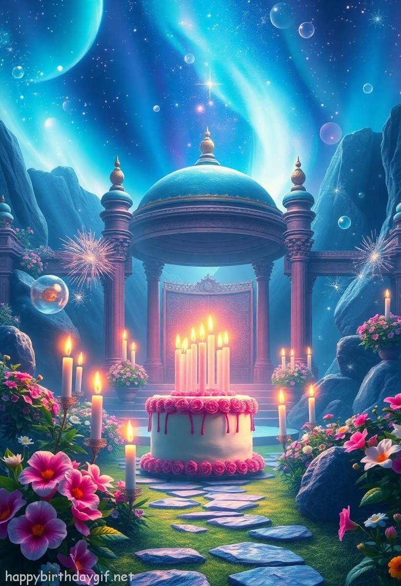 Candles Celebrations Party Elements oil painting Style Dreamland