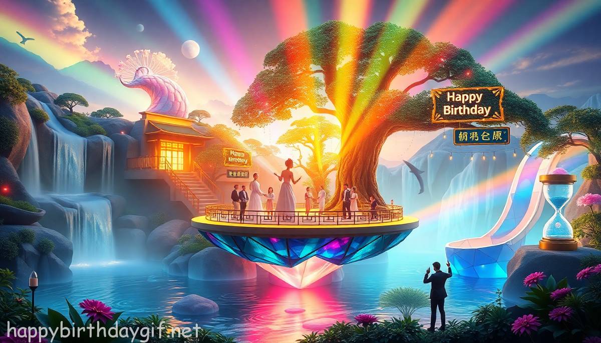 Dancing Celebrations Activities hyperrealistic Style Garden