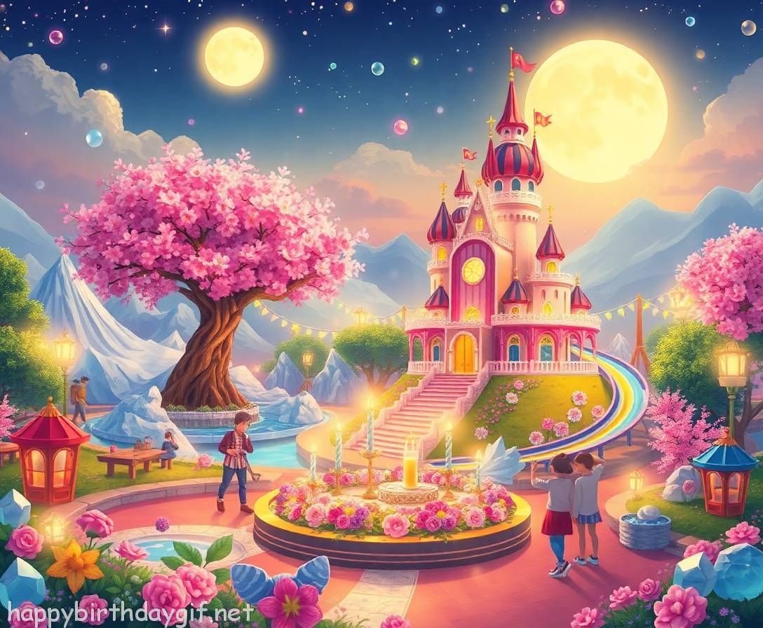 Feast Celebrations Activities storybook illustration Style Amusement Park
