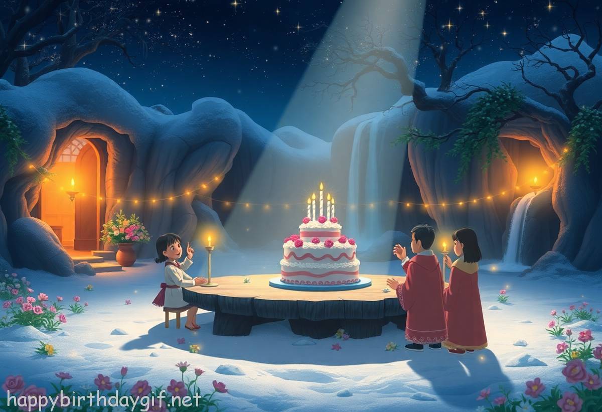 Foster Family Family & Relations Extended Relations studio ghibli inspired Style Snowy Area