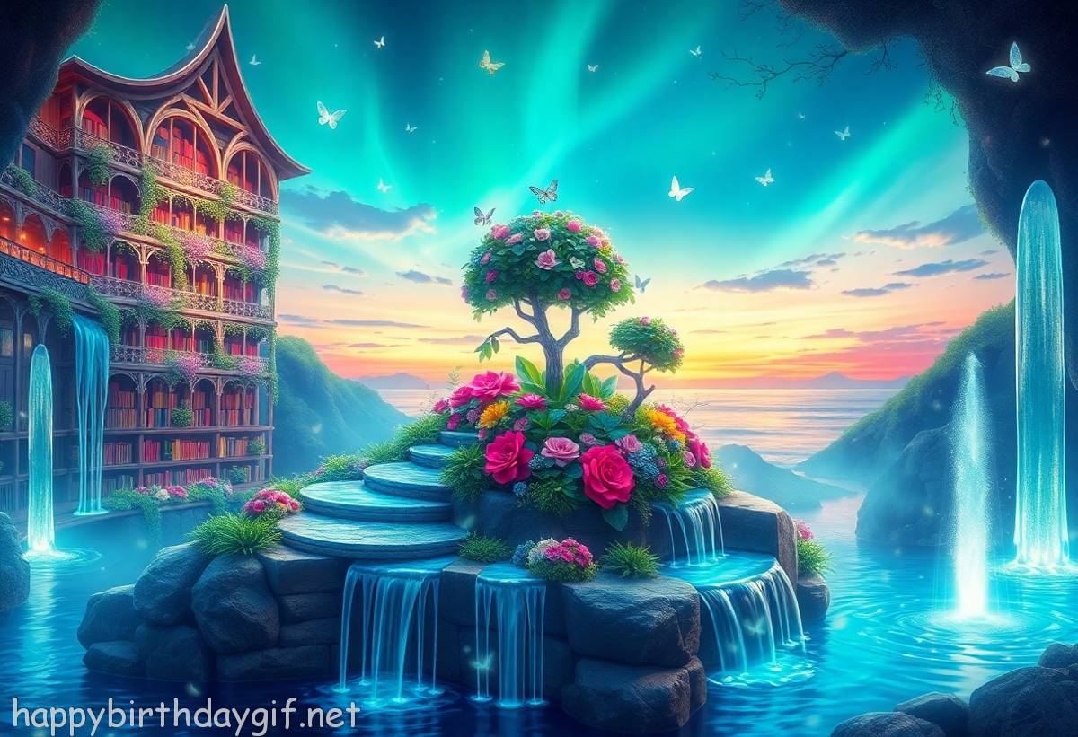 Garden Visual Elements Nature pop art Style Island