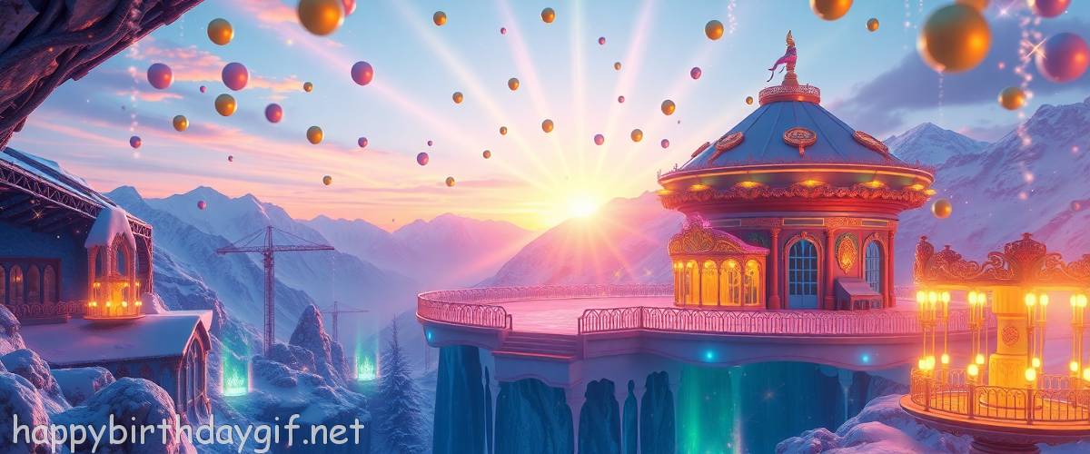 Golden Birthday Occasions & Themes Special Moments digital art Style Mountain