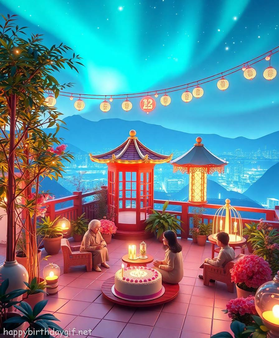 Grandparents Family & Relations Immediate Family 3D render Style Mountain