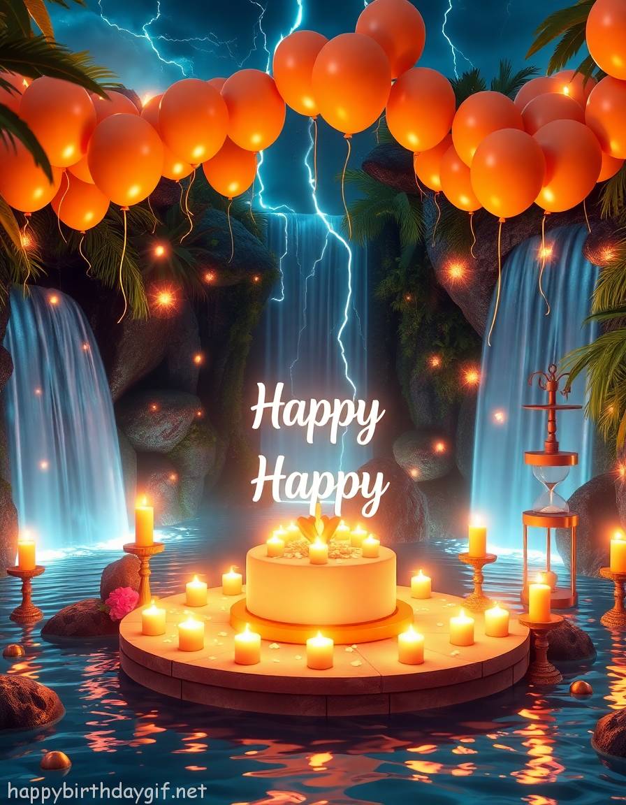 Happy Styles & Moods Emotions 3D render Style Waterfall