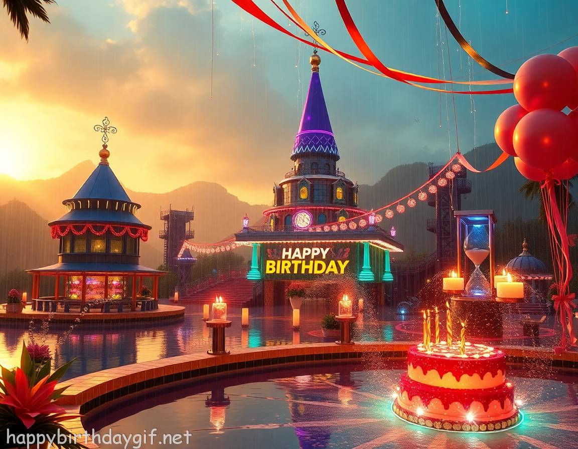 Party Hats Celebrations Party Elements cinematic Style City