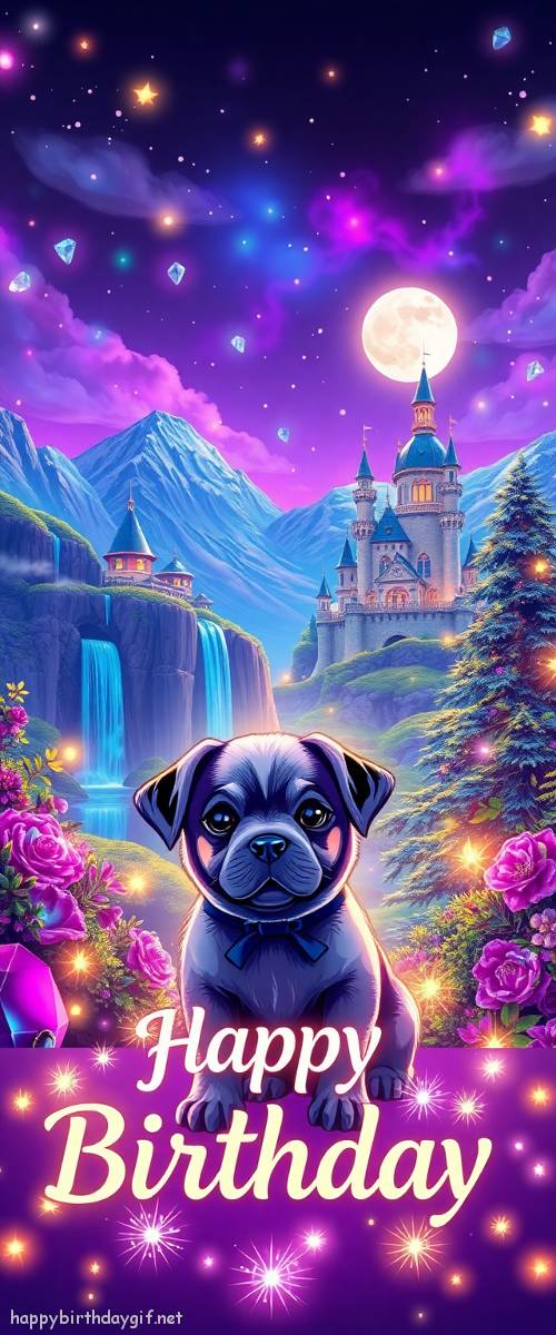 Puppy Visual Elements Pets pop art Style Mountain