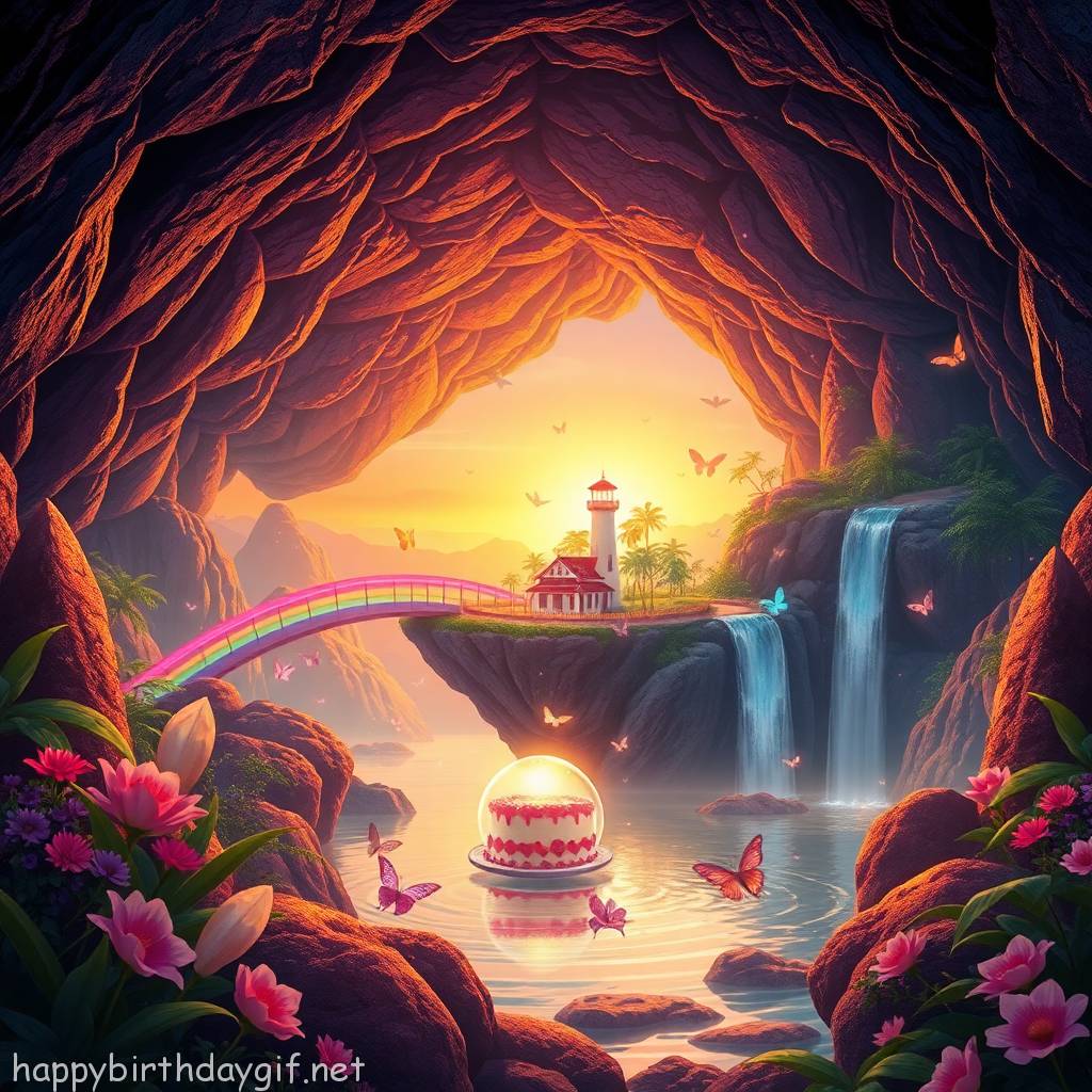 Rainbow Visual Elements Nature concept art Style Magic Garden